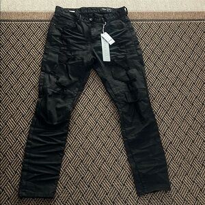 Men's Black Cargo Jeans